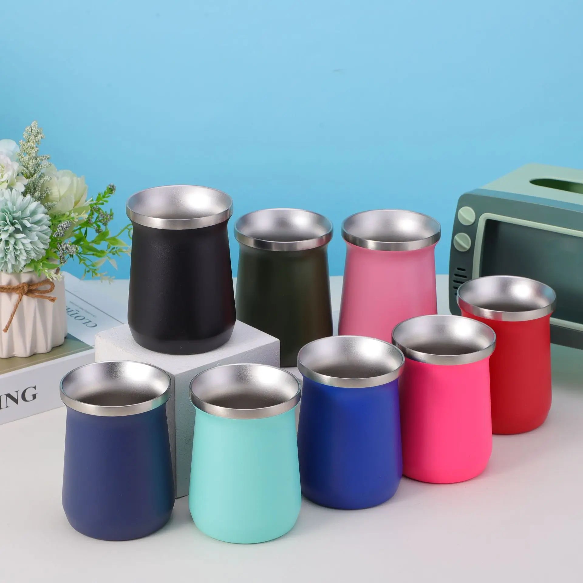 Colors Painted Steel Yerba Mate Cup