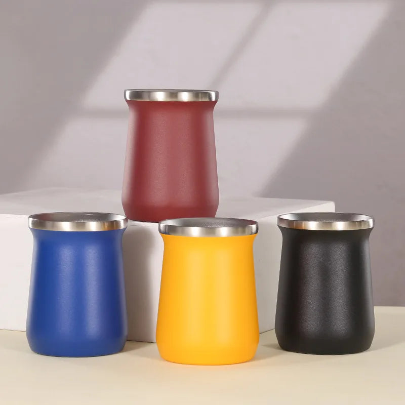 Colors Painted Steel Yerba Mate Cup