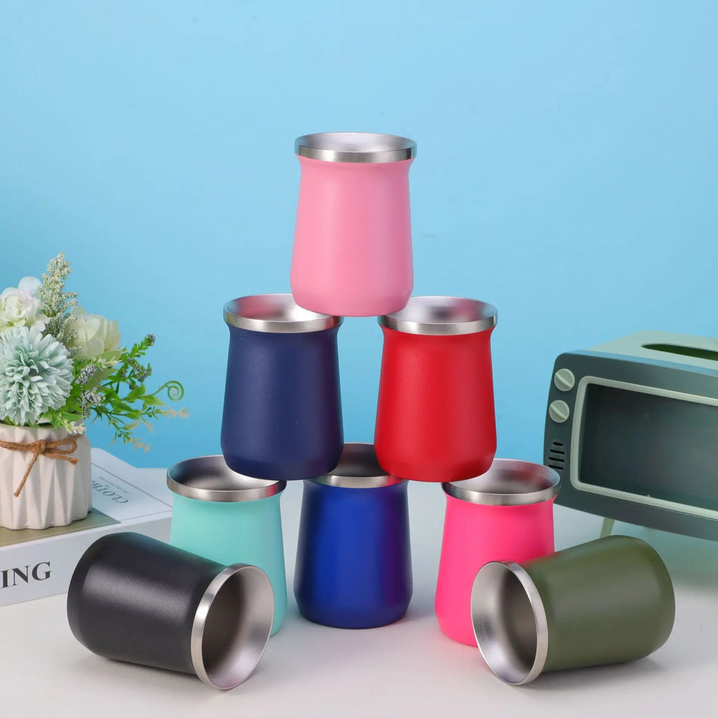 Colors Painted Steel Yerba Mate Cup