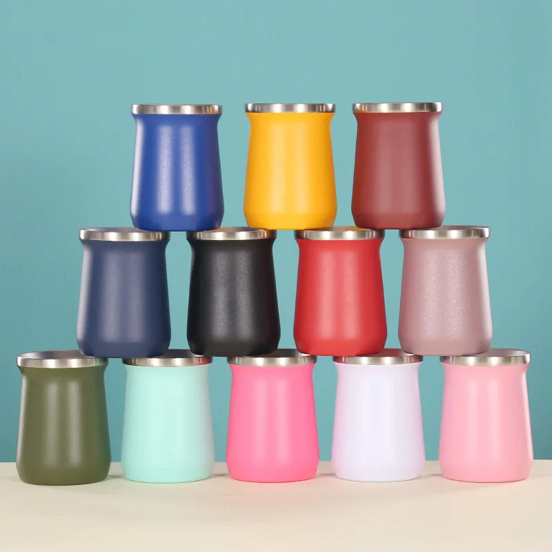 Colors Painted Steel Yerba Mate Cup