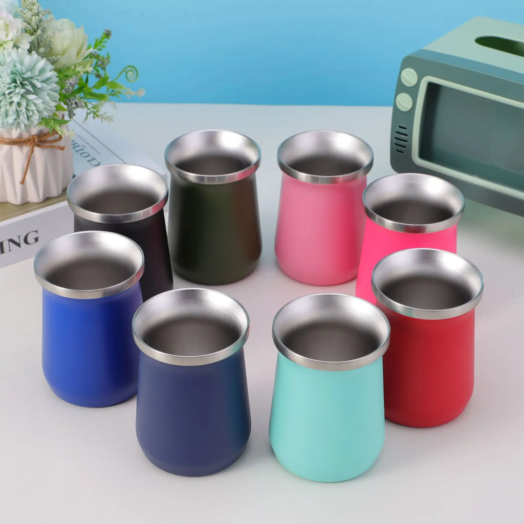 Colors Painted Steel Yerba Mate Cup