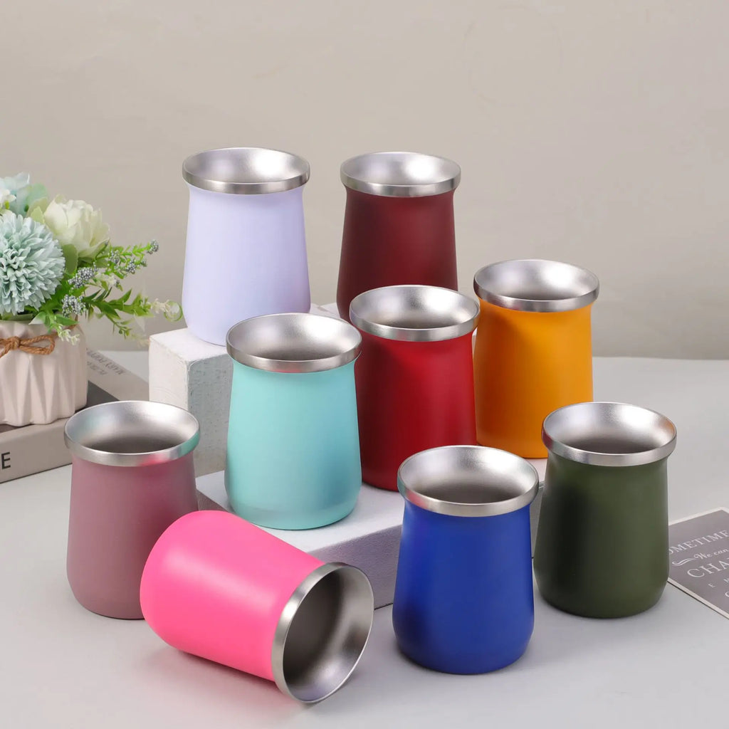 Colors Painted Steel Yerba Mate Cup