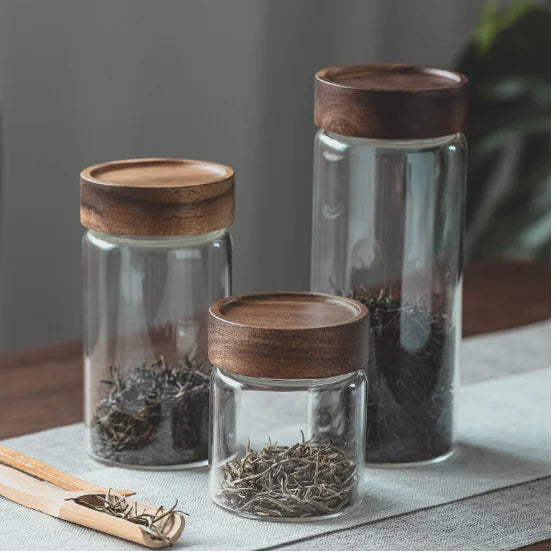 Glass Jar for Tea Storage
