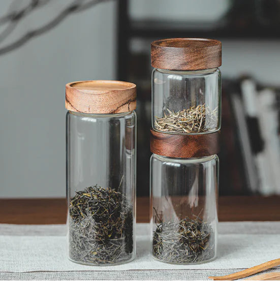 Glass Jar for Tea Storage